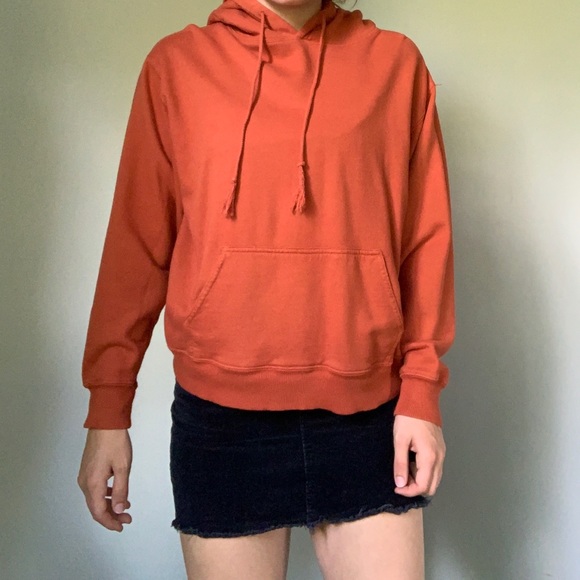 Brandy Melville Tops - Orange brandy melville hoodie